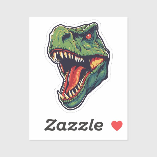 Sticker Tête de dragon (Feuille)