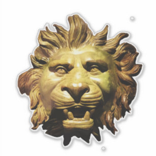 Sticker TÊTE DE LION EN BRONZE Figure de proue Bateau roma