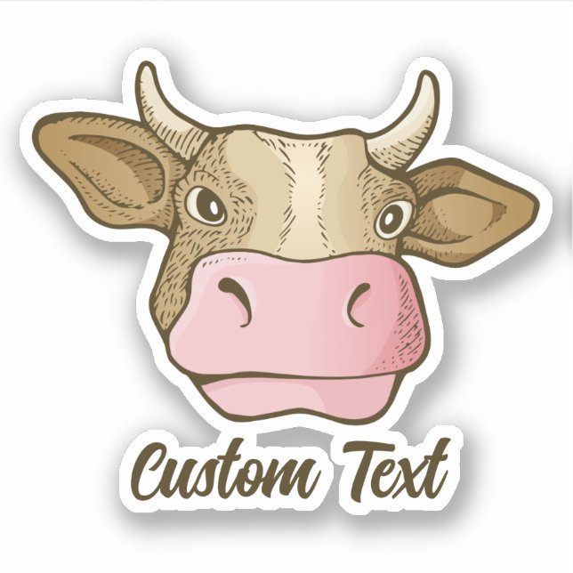 Sticker Tête de vache (Devant)