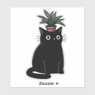 Sticker Tête Plante