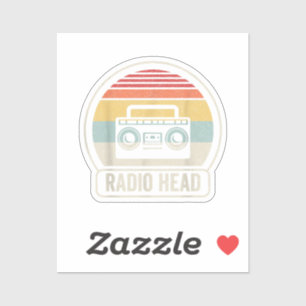 Sticker Tête radio Vintage
