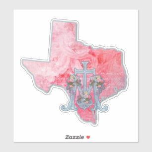 STICKER TEXAS BÉNÉFICIAIT DE LA CROIX MARIENNE RELIGIEUS