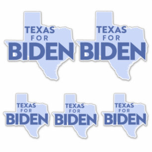 Sticker Texas For Biden