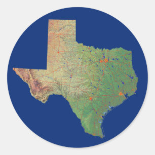 Sticker Texas Map