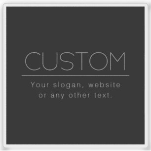 Sticker Texte modifiable minimaliste moderne   Noir & Blan