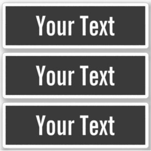 Sticker Texte modifiable moderne dans le cadre style logo