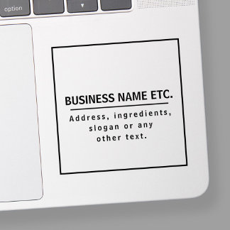 Sticker Texte noir sur transparent clair