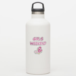 Sticker Texte personnalisable de week-end de filles