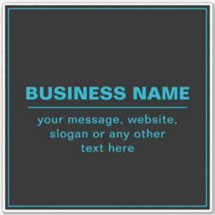 Sticker Texte personnalisable pour l'entreprise, etc. Noir