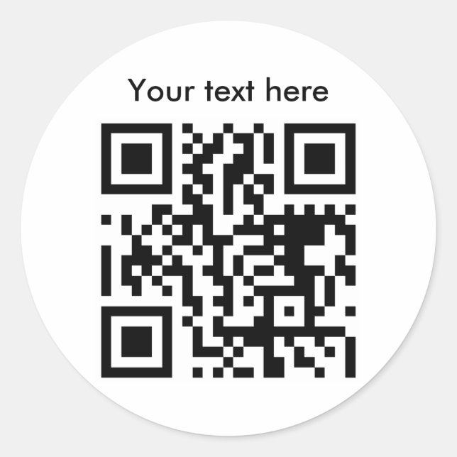 Sticker (texte personnalisé) (Devant)