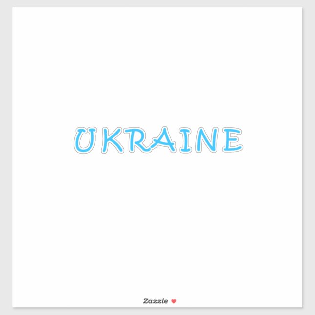 Sticker Texte ukrainien (Feuille)