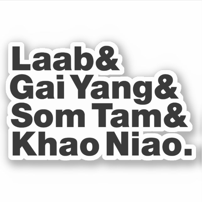 Sticker Thai Isaan Street Food (Devant)