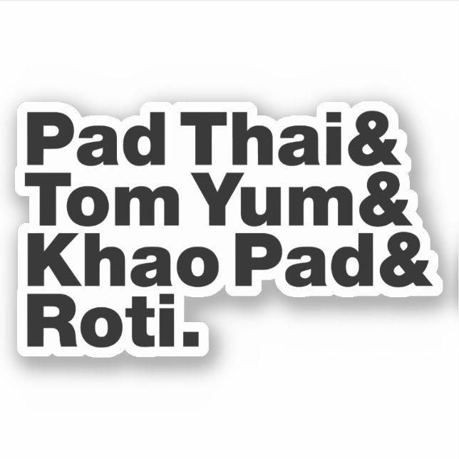 Sticker Thai Street Food (Devant)