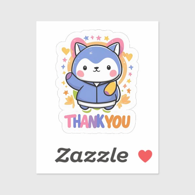 Sticker Thank You (Feuille)