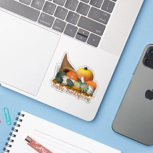 Sticker Thanksgiving Cornucopia
