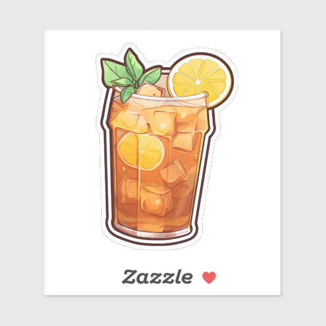 Sticker thé à glace (Feuille)
