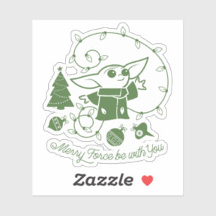 Sticker The Child   Que la Force joyeuse soit avec Vous - 