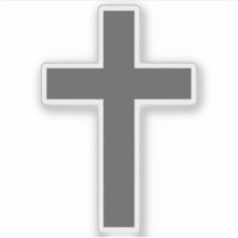 The Christian Cross (grey)