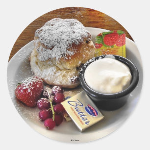 Sticker thé et scones