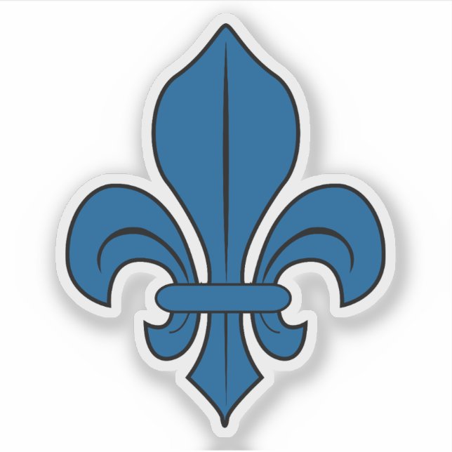 Sticker The Fleur-de-lis symbol, Montreal flag, Canada (Devant)