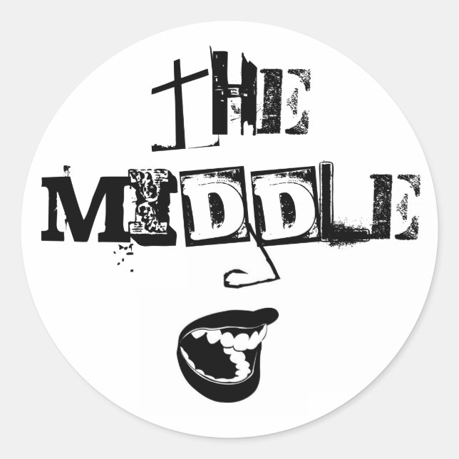 STICKER! The Middle Classic Round Sticker (Front)