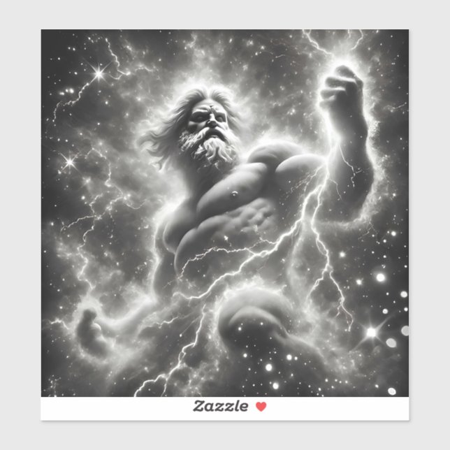 Sticker  the mighty zeus (Feuille)