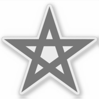 Sticker The Pentagram (grey)