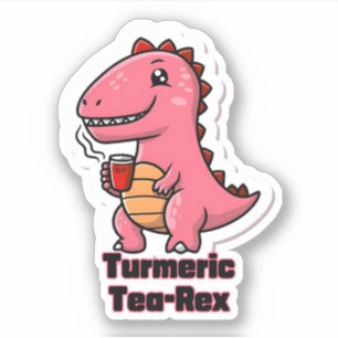 Sticker Thé-Rex Turmerique