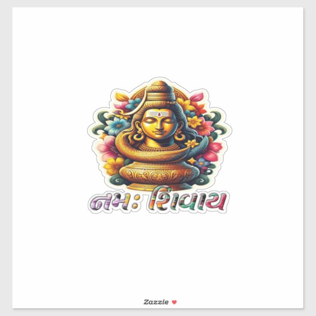 Sticker The Ultimate Mantra – Om Namah Shivay" (Feuille)