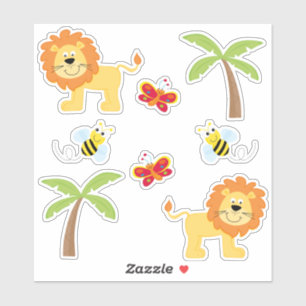 Sticker Thème animalier Safari