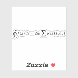 Sticker Théorème Des Résidus De L'Analyse Complexe - Calcu
