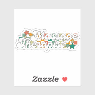 Sticker Thérapeute de massage rétro