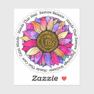 Sticker Thérapie de massage, Reiki & Réflexologie