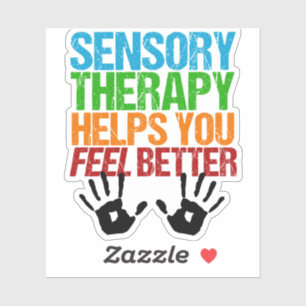 Sticker Thérapie sensorielle amusante ergothérapeute