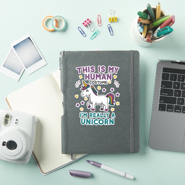 Sticker This Is My Human Costume I'm Really A Unicorn T-Sh (Couverture iPad)
