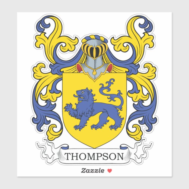 Sticker Thompson Family Crest (Feuille)