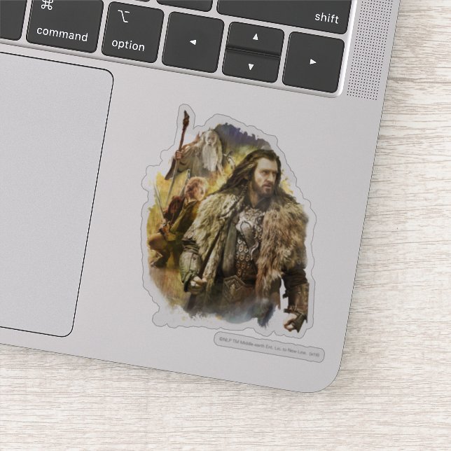 Sticker THORIN OAKENSHIELD™, BILBO BAGGINS™, Gandalf (Détail)