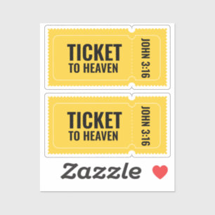 Sticker Ticket au paradis