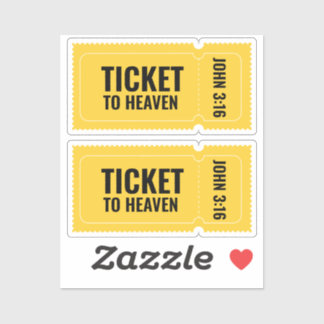 Sticker Ticket au paradis