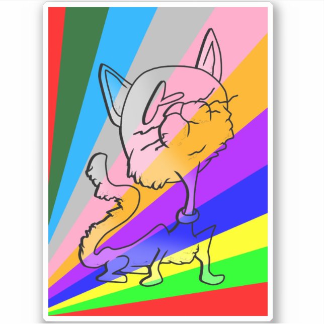 STICKER TICKME ME SILLY CAT4 (Devant)