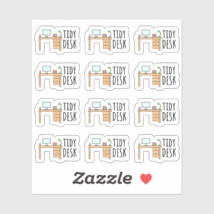 Sticker Tidy Desk Etude Table Nettoyage Planificateur de r