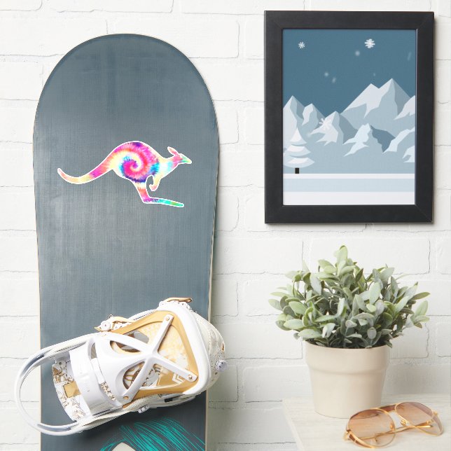 Sticker Tie Dye Kangaroo (Snowboard)