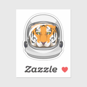 Sticker Tiger en astronaute avec casque