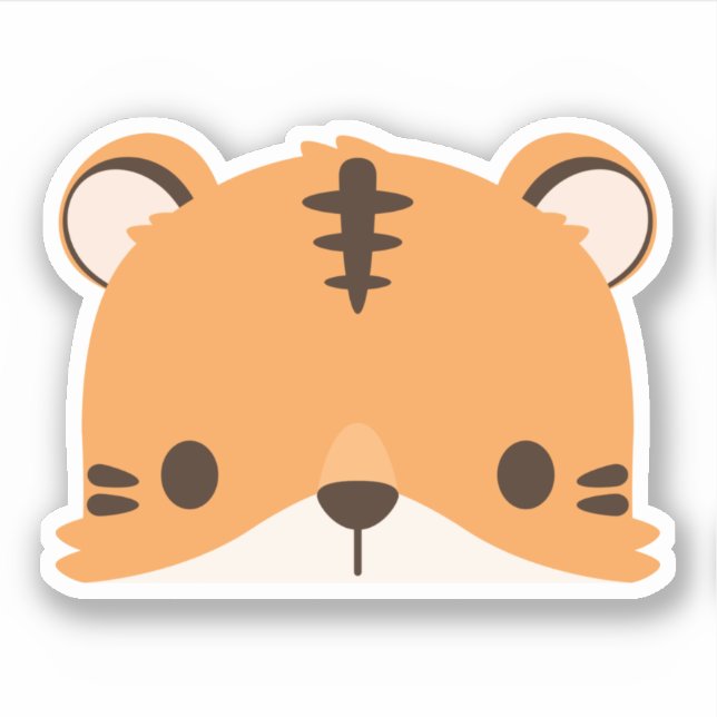 Sticker Tiger mignon (Devant)
