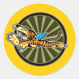 Sticker Tiger Volant