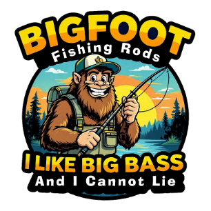 Sticker Tiges Bigfoot J'aime les grosses perches