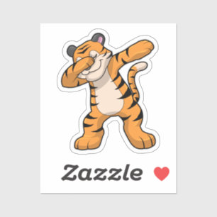 Sticker Tigre à Hip hop Dance Dab