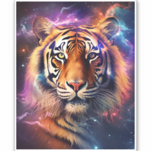 Sticker Tigre cosmique