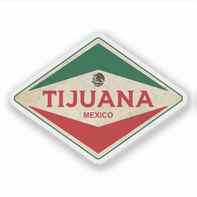 Sticker Tijuana Mexique Vintage (Devant)