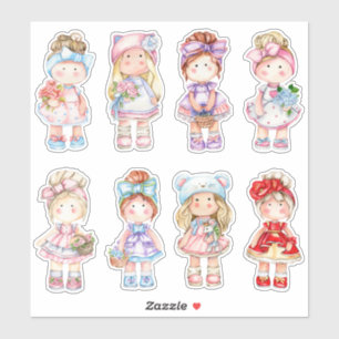 Sticker Tilda Dolls